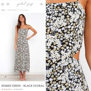 Sparks Dress - Black Floral